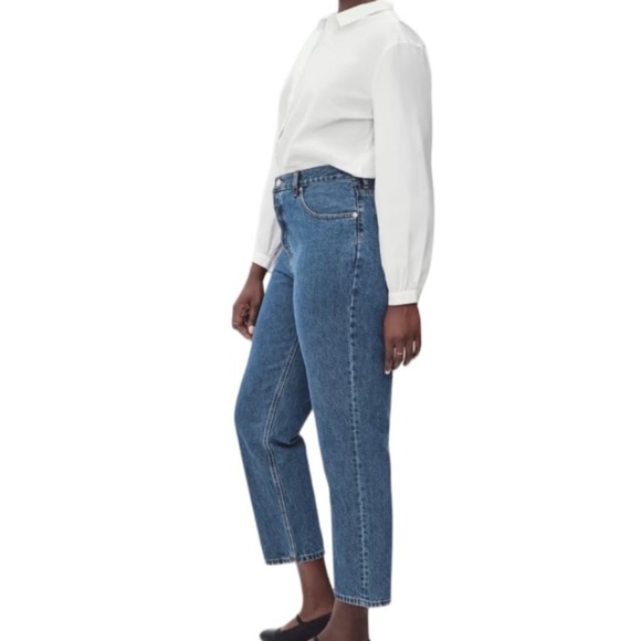 NWT Everlane Curvy 90's Cheeky Straight Jean Organic Cotton Womens Size 31 Ankle - Picture 4 of 11